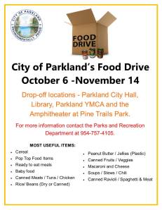 parkland food drive